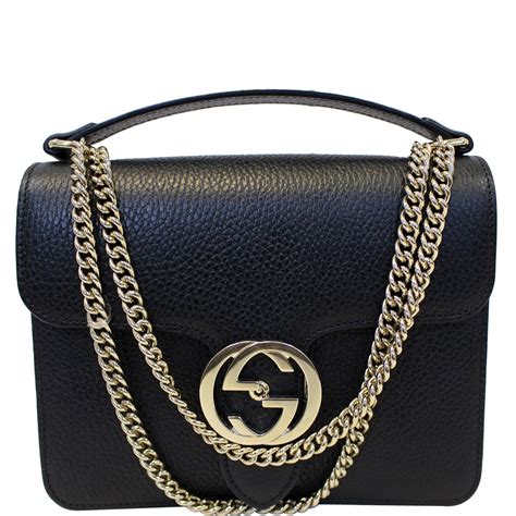 gucci interlocking black|gucci interlocking crossbody bag.